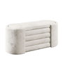 Atelier Del Sofa Banco Crema 105x42x42 cm Espuma Gris 28 DNS Espuma Blanca 14 DNS